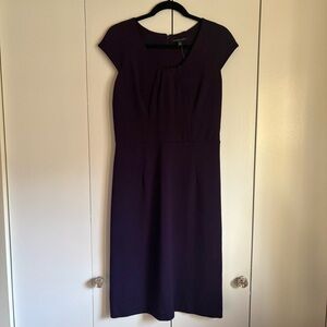 Banana Republic Plum Sheath Dress Size 8 | NWT | Knee Length Work Dress